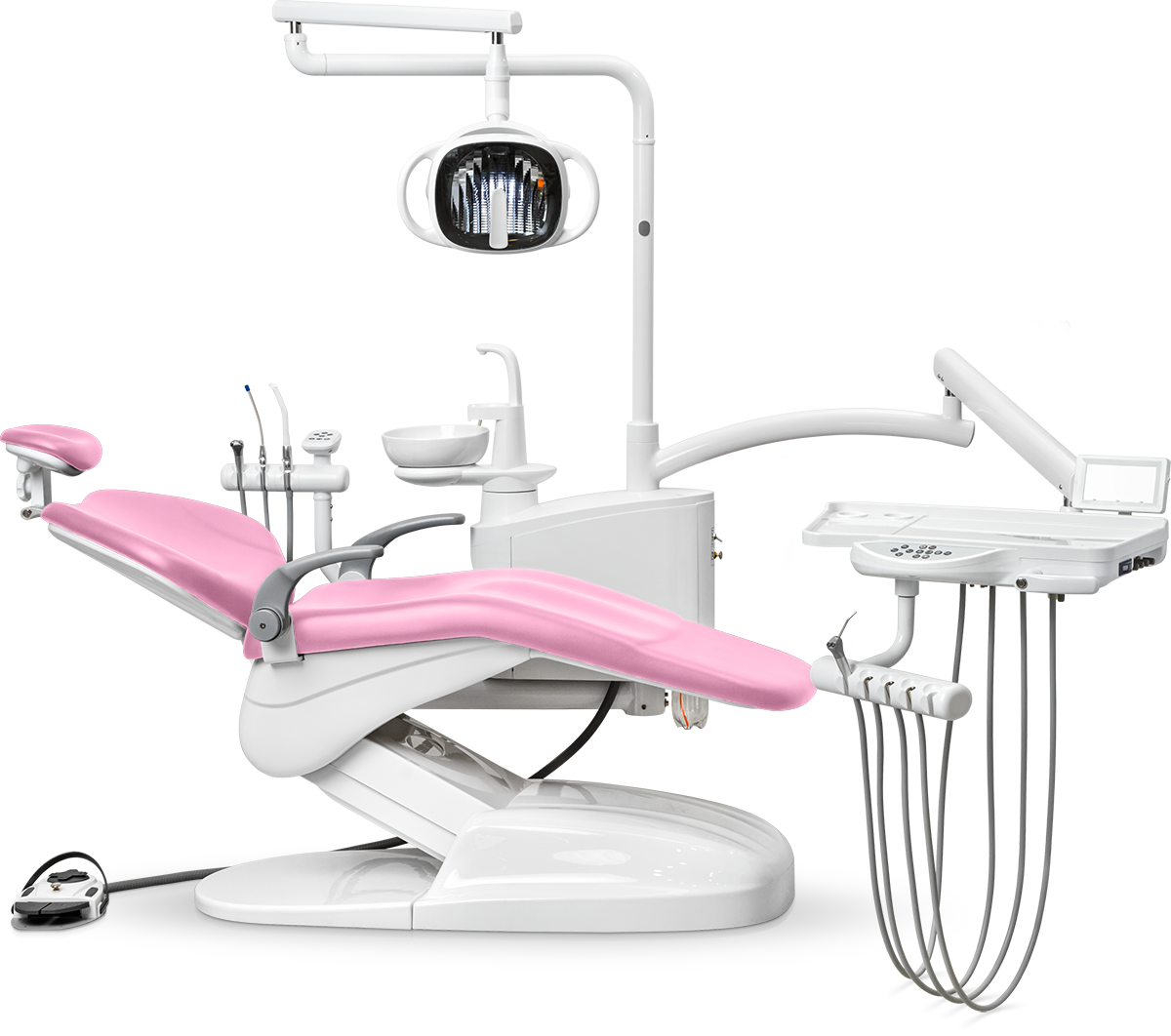 Стоматологическая установка Safety C2 нижняя подача, Розовый